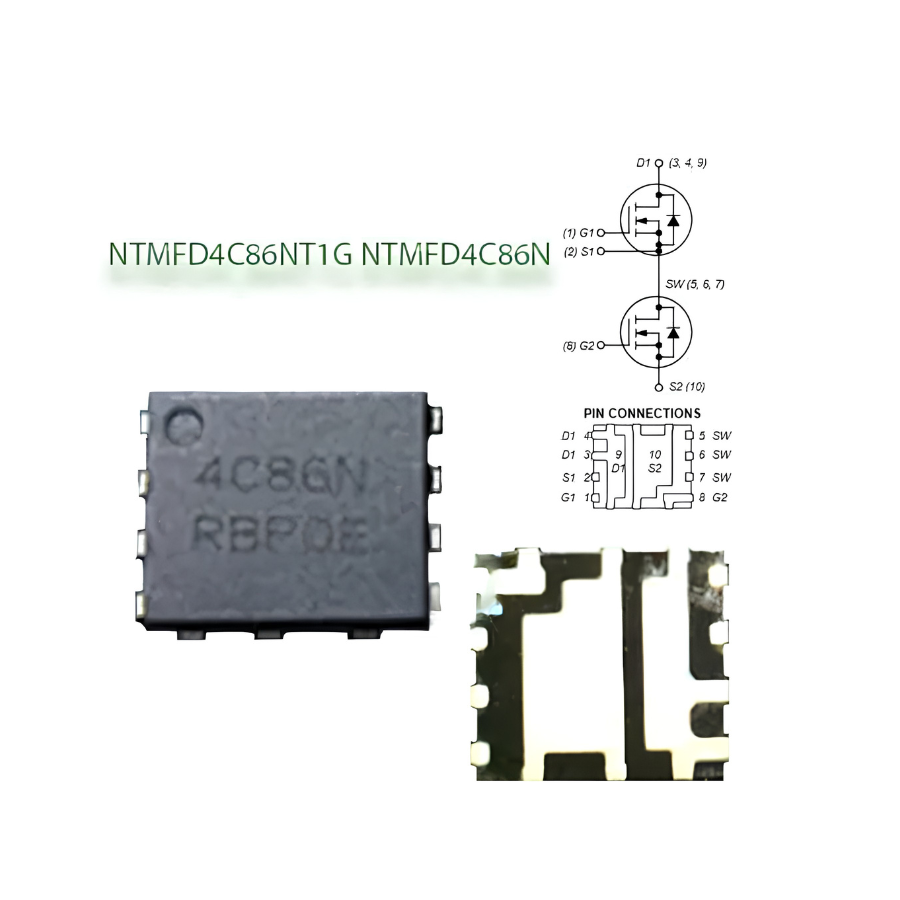 NTMFD4C86NT1G NTMFD4C86N 4C86N QFN8 Dual N-Channel Mosfet